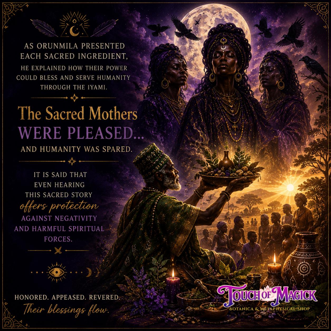 Iyami Osoronga Oil | Elders of the Night | Witches Made with Traditional Ingredients | Ritual & Spell Supplies | 1 Oz | Hoodoo | Santeria