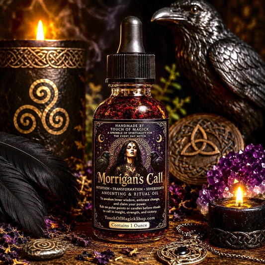 Morrigan’s Call Ritual Oil | Made with Traditional Ingredients | Spell & Ritual Supplies | 1 Oz | Witch |
