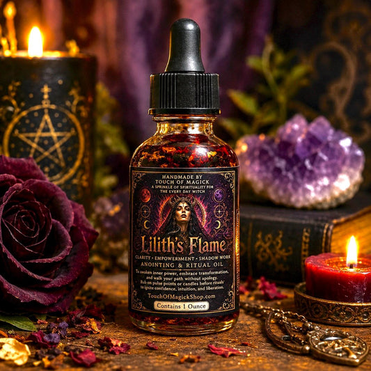 Lilith’s Flame Ritual Oil | Made with Traditional Ingredients | Spell & Ritual Supplies | 1 Oz | Witch |