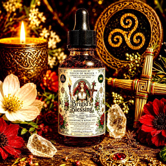 Brigid’s Blessing Ritual Oil | Made with Traditional Ingredients | Spell & Ritual Supplies | 1 Oz | Witch |