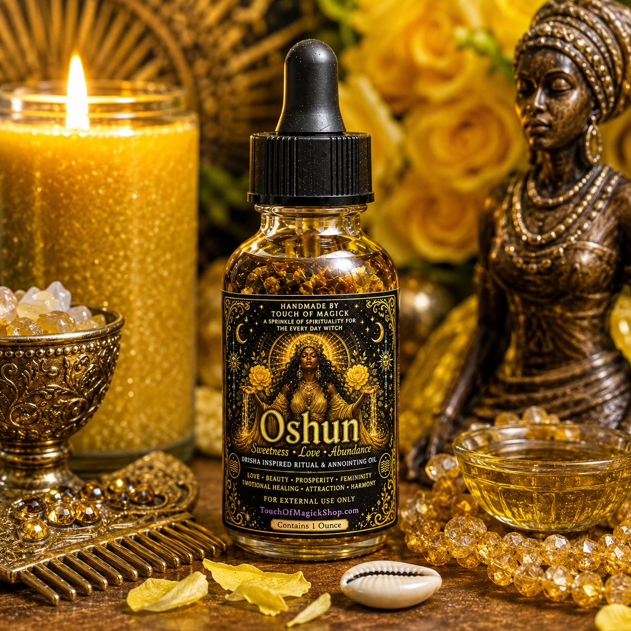 Ochosi | Orisha of Focus, Intuition & Prosperity | Ritual Oil | Made with Traditional Ingredients | Spell and Ritual Supplies | 1 Oz