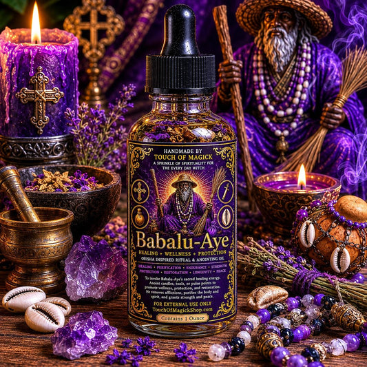 Babalu-Aye | Orisha of Protection & Wellness | Ritual Oil | Made with Traditional Ingredients | Spell and Ritual Supplies | 1 Oz
