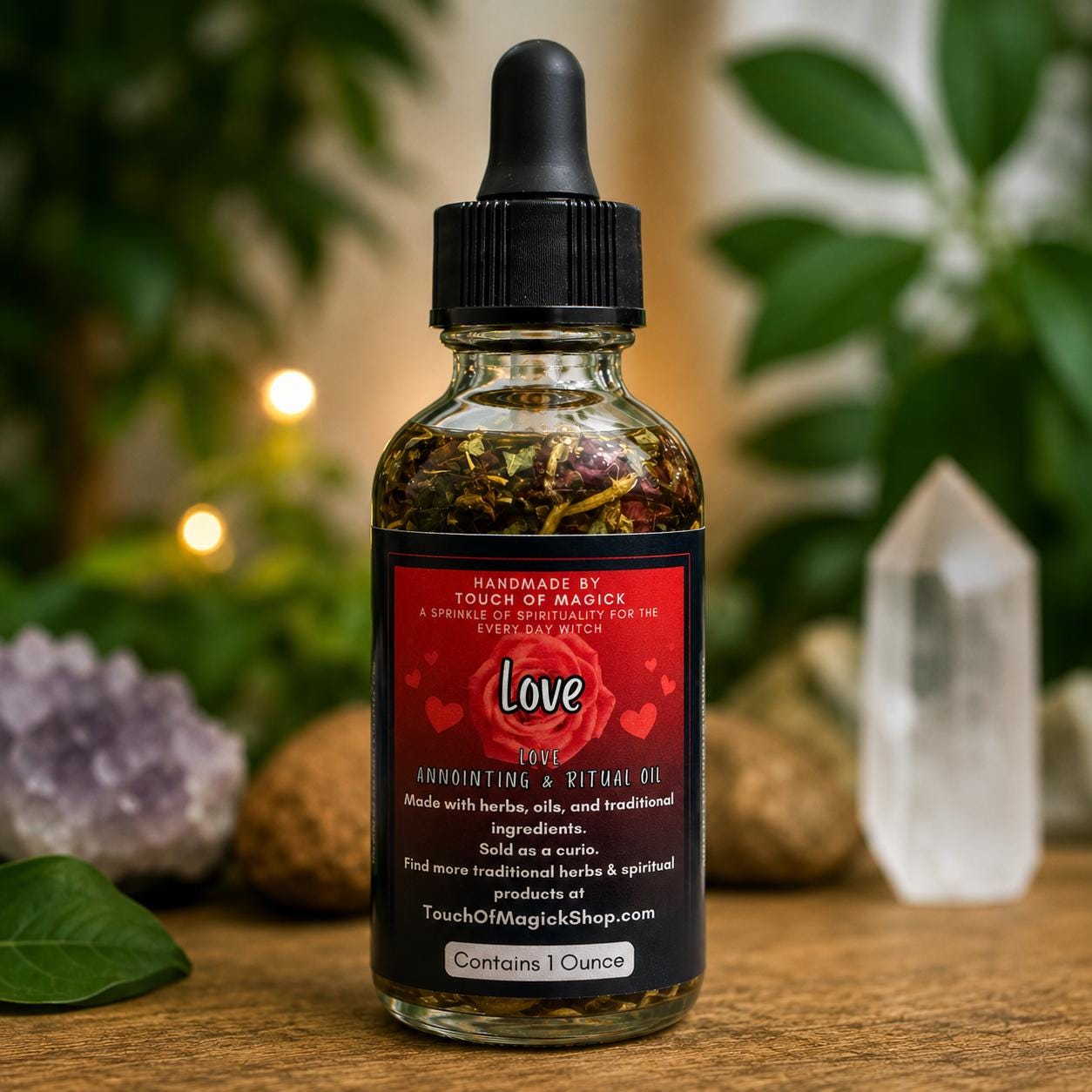 Stay With Me Oil | Made with Traditional Ingredients | Ritual and Spell Supplies | 1 Oz | Annointing | Hoodoo | Santeria