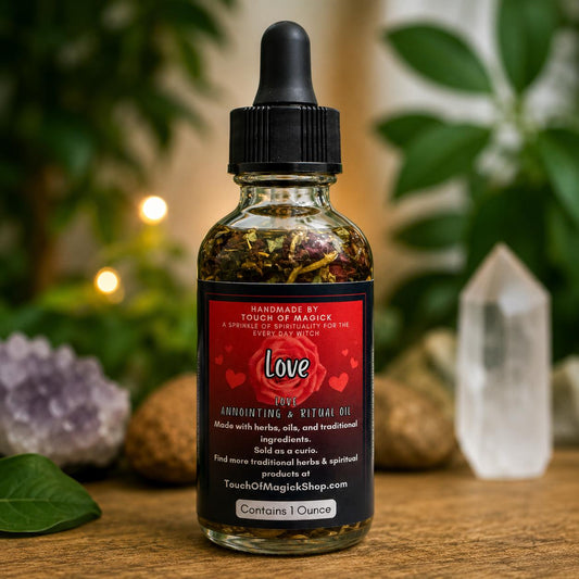 Love Oil | Made with Traditional Ingredients | Ritual and Spell Supplies | 1 Oz | Annointing | Hoodoo | Santeria