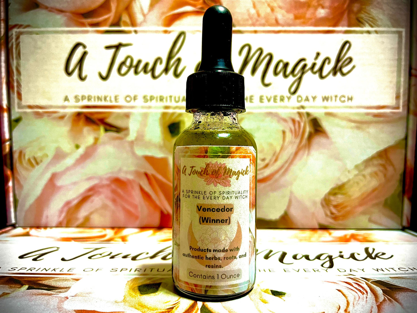 Vencedor (Winner) Oil - 1 Oz - Made with Herbs, Roots, Resins, Powders & Oils to Manifest your Intentions - Authentic Ingredients