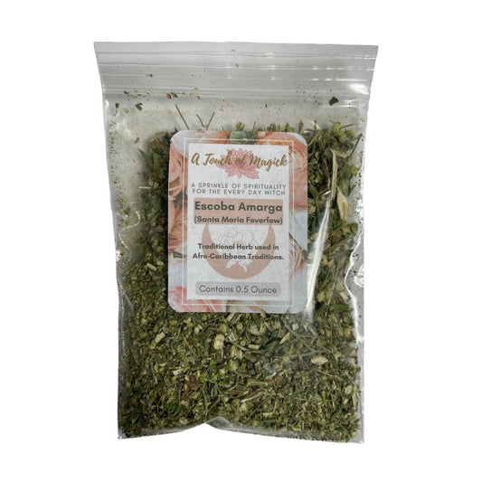 Escoba Amarga | Santa Maria Feverfew (Parthenium Hysterophorus) Dried Herb - Used for Cleansings - traditional Voodoo - Hoodoo - Santeria