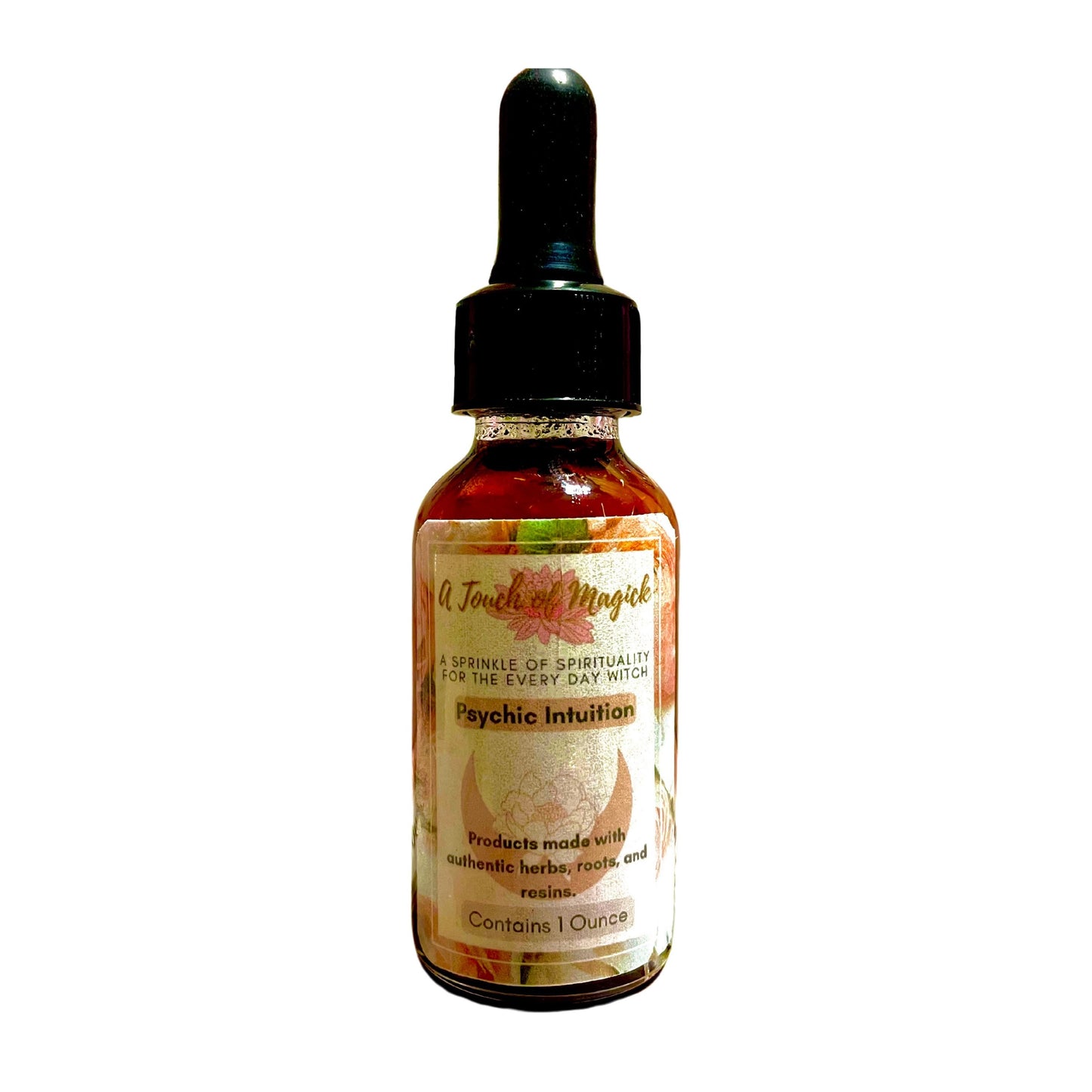 Psychic Intuition Oil - 1 Oz - Made with Herbs, Roots, Resins, Powders & Oils to Manifest your Intentions - Authentic Ingredients