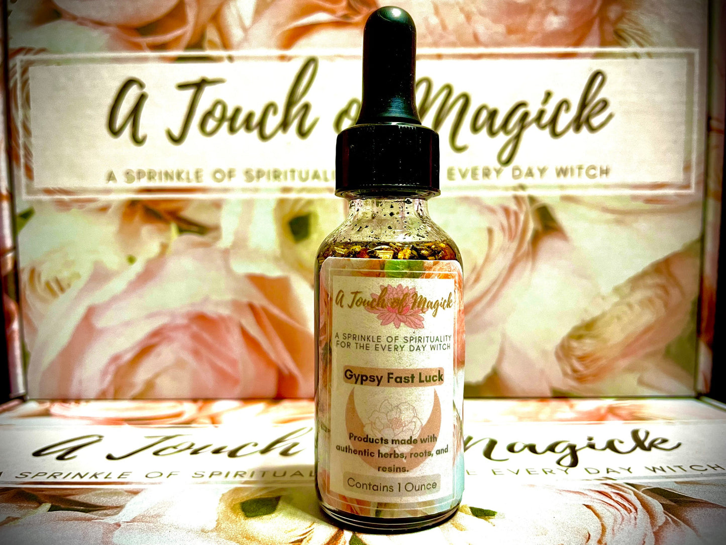 Psychic Intuition Oil - 1 Oz - Made with Herbs, Roots, Resins, Powders & Oils to Manifest your Intentions - Authentic Ingredients