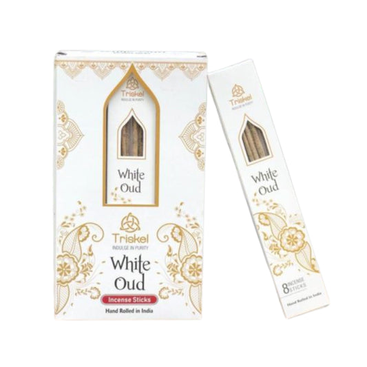 White Oud Incense - Strong Aromatic Incense - Contains 8 Sticks