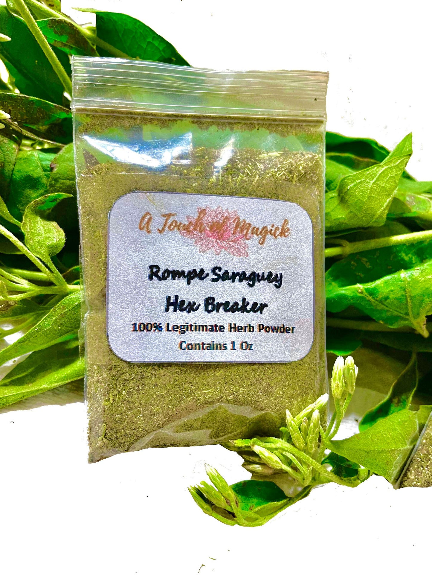 Rompe Saraguey / Hex Breaker LEGITIMATE Herb Powder to Remove Curses and Spells - Use in Candles or Floor Sweeps - Natural Blockbuster Herb