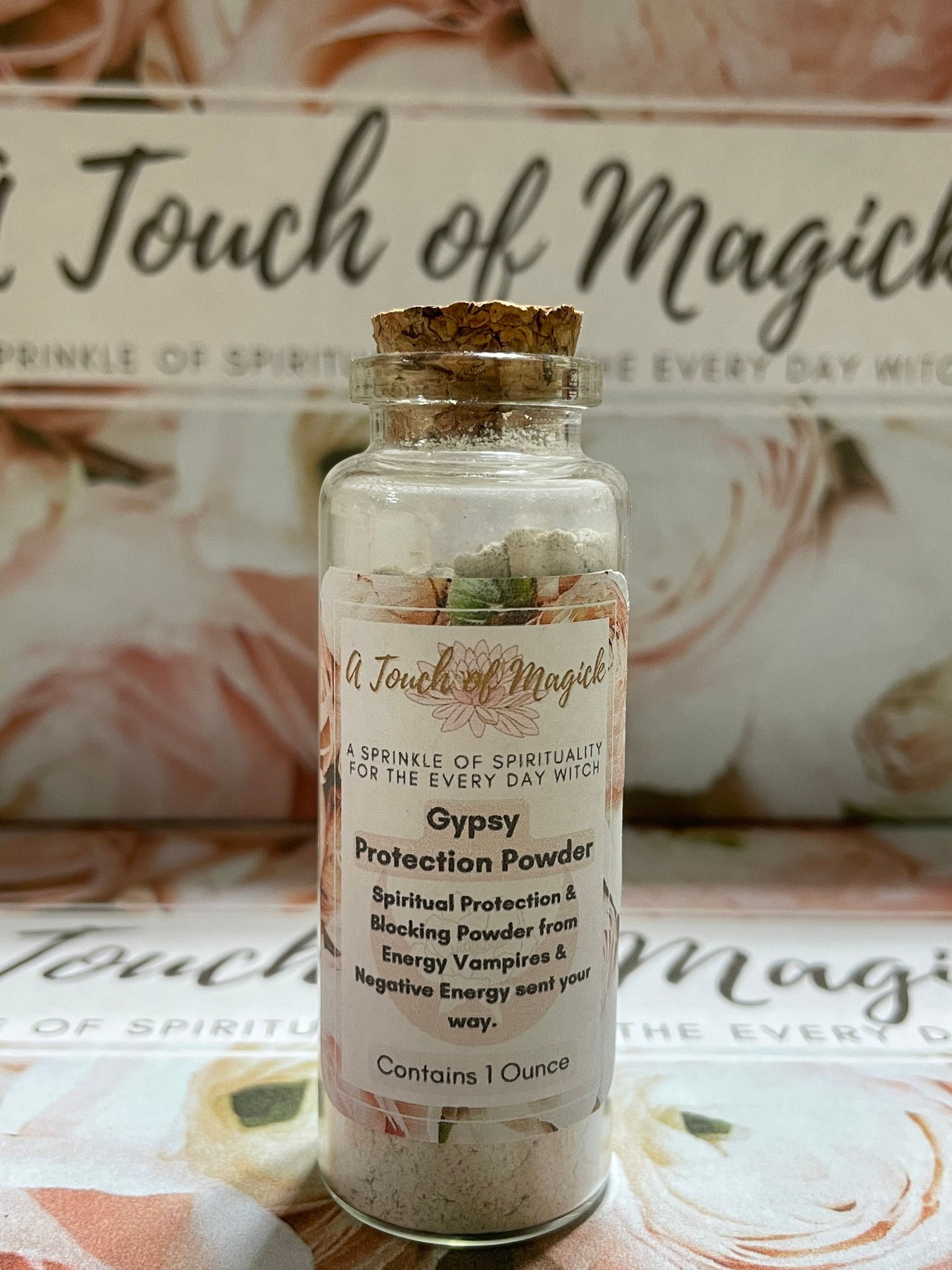 Gypsy Psychic Intuition Powder - 1 OZ Used during Spiritual Work to Enhance Sight - Traditional Recipe with POWERFUL Herbs, Roots, Powders