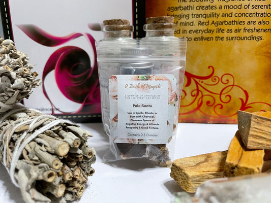 Palo Santo Resin 1/2 OZ Purifying - Clear Negativity from Home or Business - Removes Obstacles and Attracts Good Fortune - Shamanic Peru