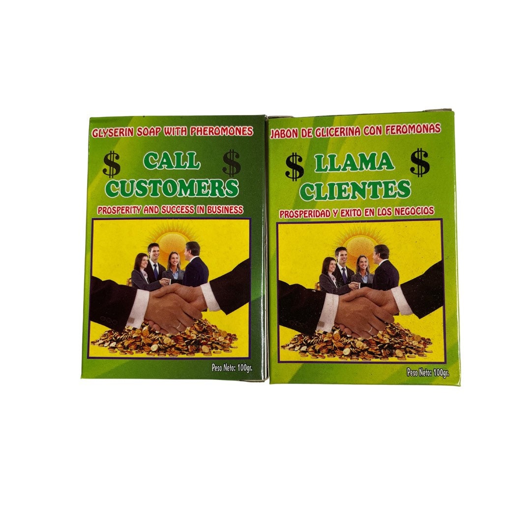 Call Customers Soap | Jabon Llama Clientes - To Attract Customers & Clientele - Contains Phermones