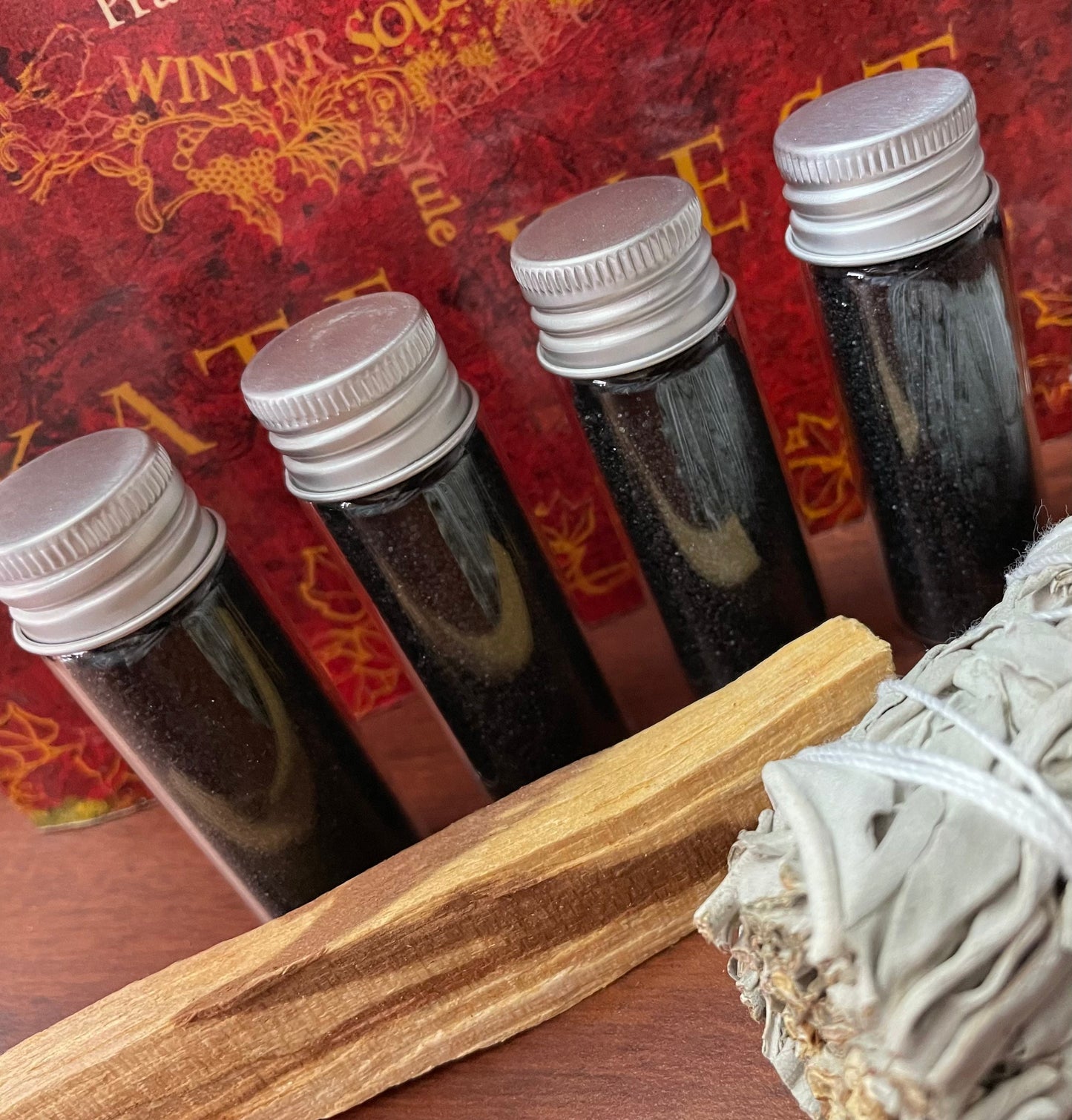Witch Black Salt in Glass Vial with Lid for Banishing - Protection - Spell Reversal - Negative Energy Removal - Shielding - Witch Tools