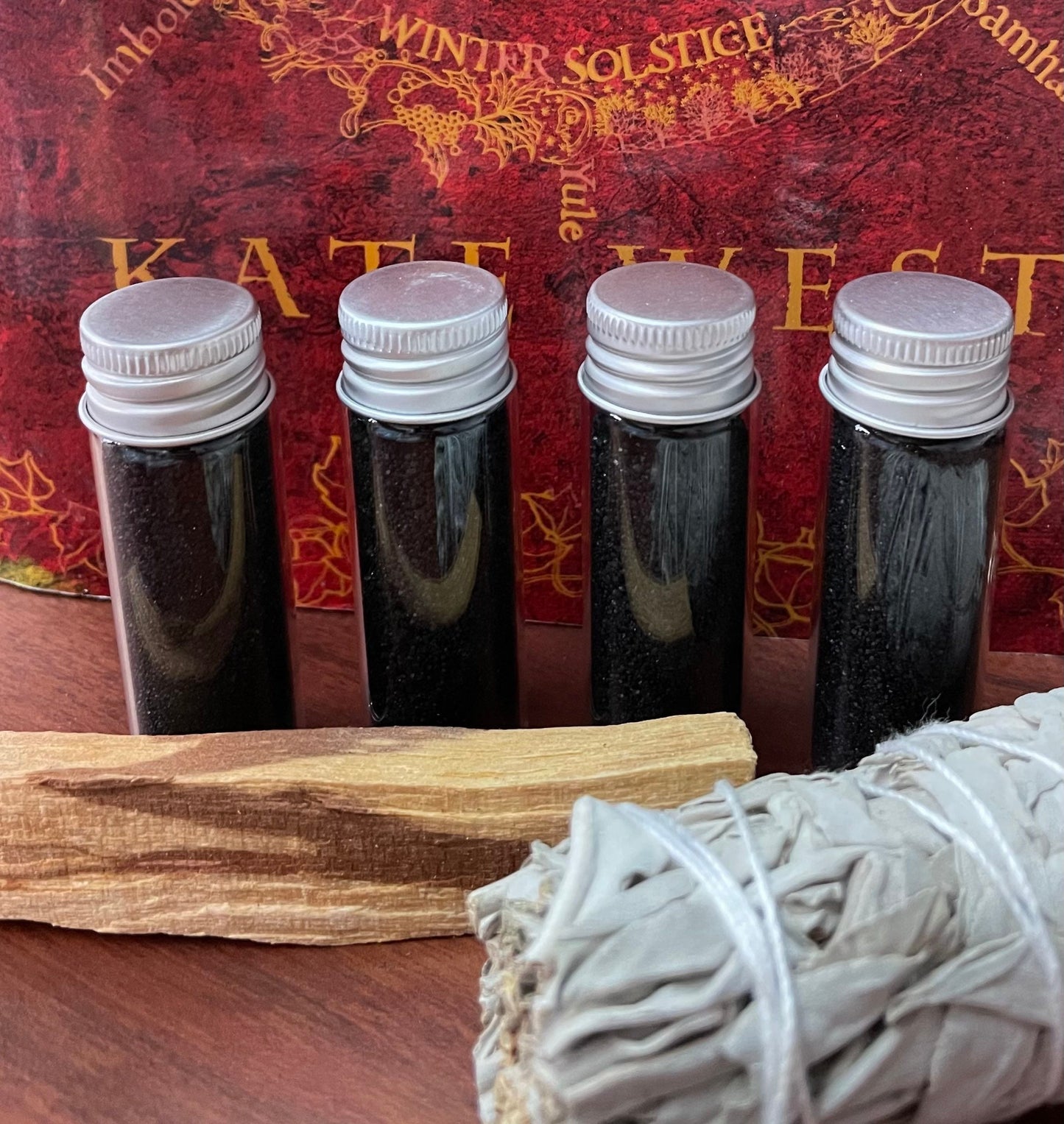 Witch Black Salt in Glass Vial with Lid for Banishing - Protection - Spell Reversal - Negative Energy Removal - Shielding - Witch Tools